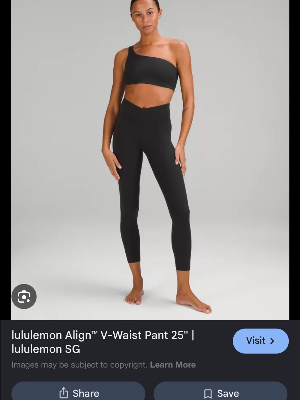 lululemon Align V-Waist 25" Leggings — Black